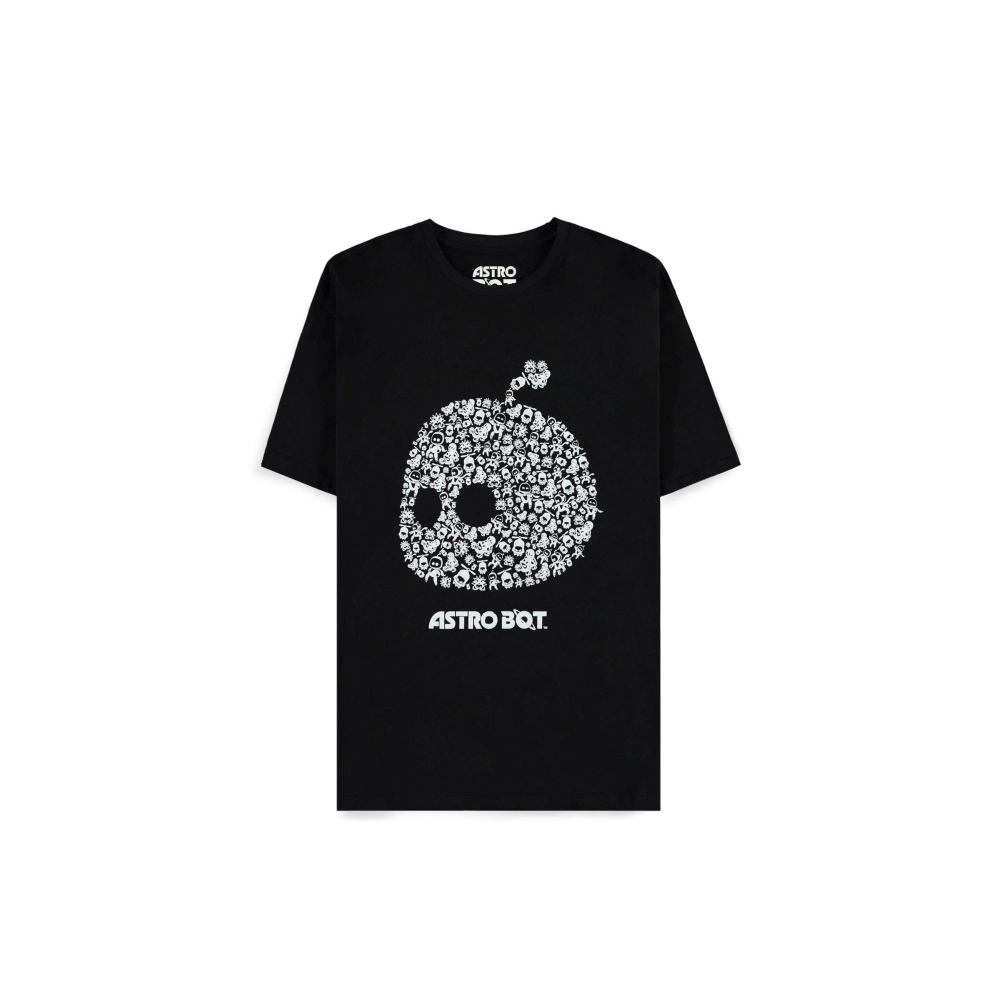 Astrobot - Short Sleeved Heren T-shirt - Zwart